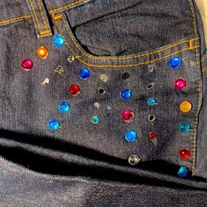 Miss Sixty Jeans, made in Italy, split side seam with snaps